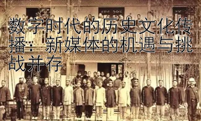 数字时代的历史文化传播：新媒体的机遇与挑战并存