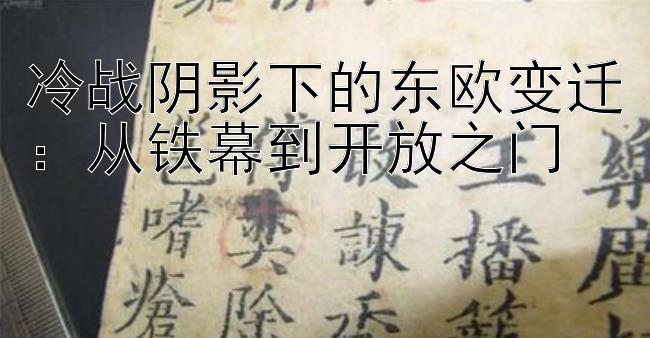 冷战阴影下的东欧变迁：从铁幕到开放之门